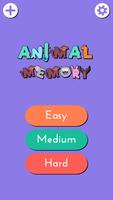 Animals Memory Game for kids Affiche