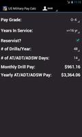 US Military Pay Calc Plus Affiche