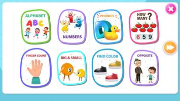 Quiz game for preprimary kids-poster