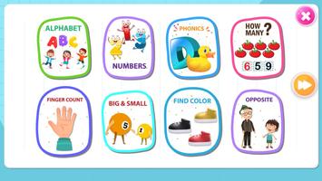 Quiz game for preprimary kids Affiche