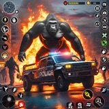 Wild Gorilla Game: Smash City icône