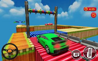 Car Driving & Racing On Crazy Sky Tracks capture d'écran 1