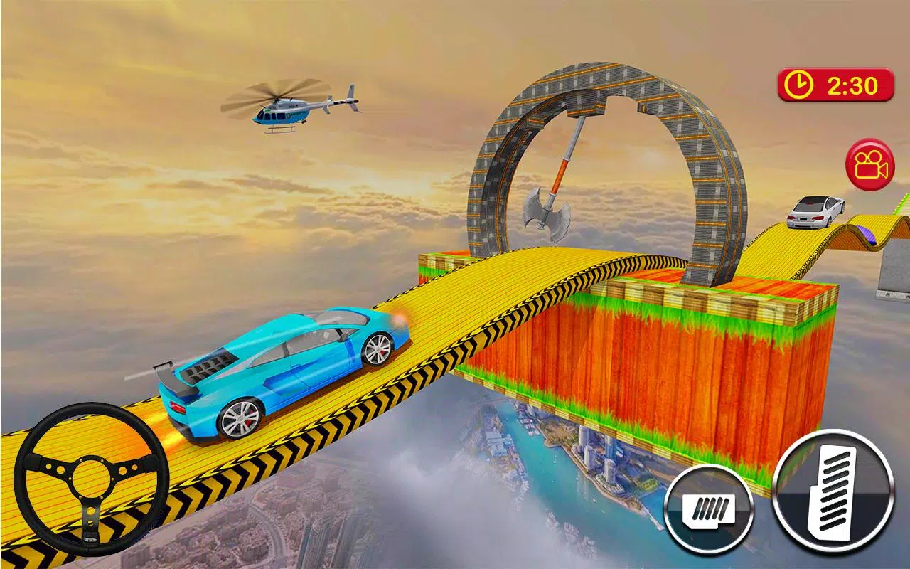 Car Driving & Racing On Crazy Sky Tracks (by CrAzy Games) Android Gameplay  [HD] 