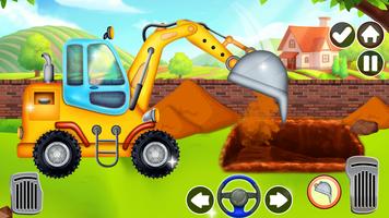 Kids Construction Vehicle Game скриншот 1