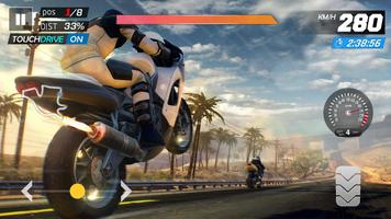 Crazy Racing Moto 3D capture d'écran 2