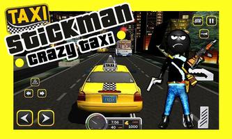 Crazy Stickman Taxi Driver Rope Hero Gang Star Affiche