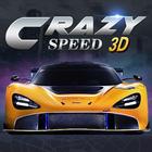 Crazy Speed Fast Racing Car Zeichen