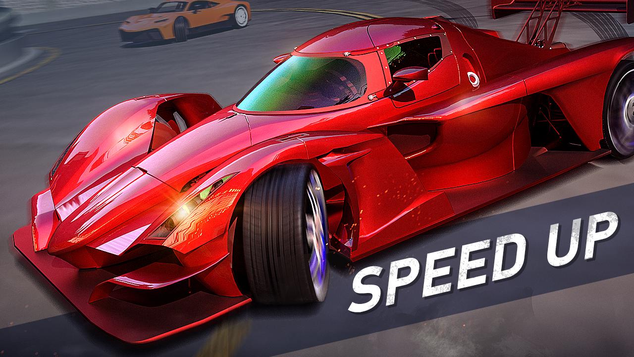 Cars speed racing