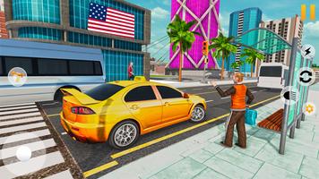 Taxi Car Driving : Taxi Sim 3D imagem de tela 1