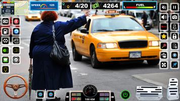US Taxi Game Simulator-Taxi 3d โปสเตอร์