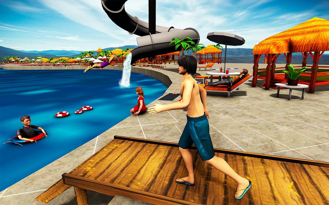 Fun game 3. Crazy Water Slides. People fun game Android. Crazy Slide.