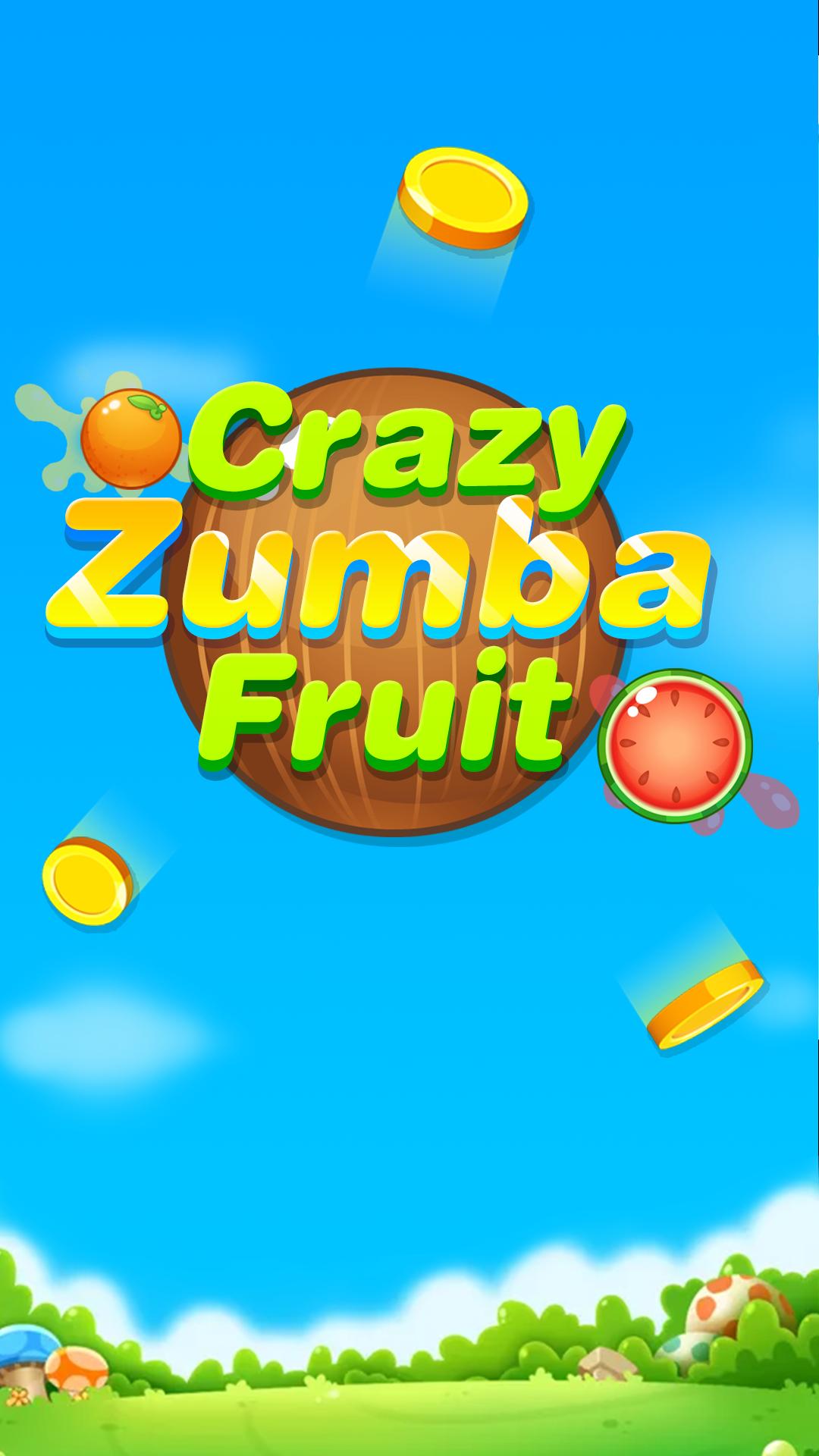 Crazy Zumba Fruit. Блок Фрутс плакат.