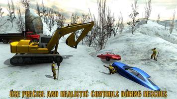 Snow Excavator Crane Simulator تصوير الشاشة 1