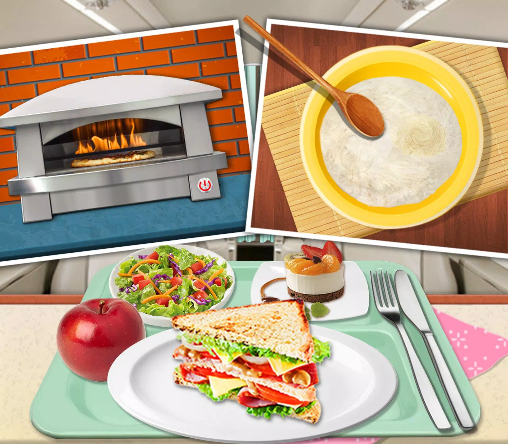 JOGO SCHOOL LUNCH MAKER FOOD COOKING GAMES  JOGO DE FAZER LANCHES PARA  ESCOLA 