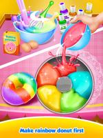 Unicorn Rainbow Donut - Sweet Desserts Bakery Chef تصوير الشاشة 1