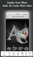 Smoke Text Photo Effect - Smoke Text Photo Frame الملصق