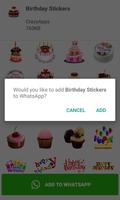 WAStickerApps - Birthday Stickers capture d'écran 1