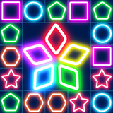 puzzle de bloc lumineux icône