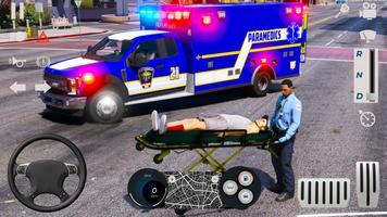 Ambulance simulator car games ảnh chụp màn hình 3