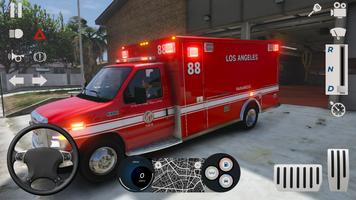 Ambulance simulator car games-poster