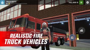 پوستر Fire Truck Driving Games 2022