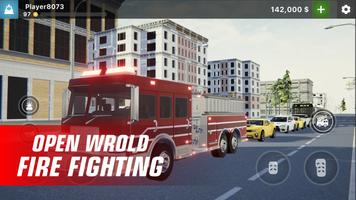 फायर ट्रक ड्राइविंग गेम्स 2022 स्क्रीनशॉट 1