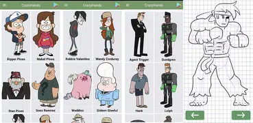 Cómo dibujar personajes de Gravity Falls