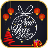 New Year 2021Greeting Card Maker App icône