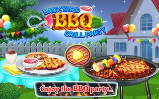 Backyard BBQ Grill Party Affiche