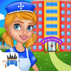 Kids Hotel Room Cleaning game XAPK Herunterladen