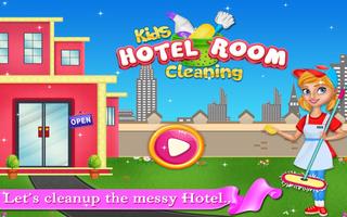 Kids Hotel Room Cleaning game 海報