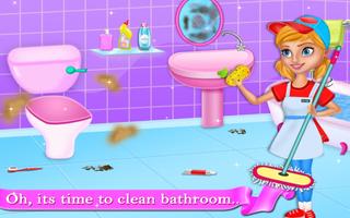 Kids Hotel Room Cleaning game تصوير الشاشة 2