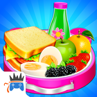 School Lunchbox Food Maker أيقونة