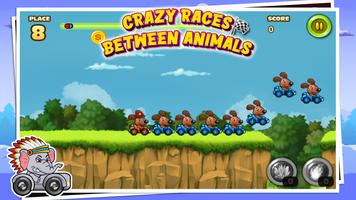 Crazy Races Between Animals Affiche