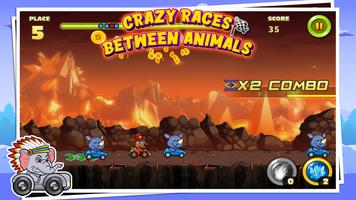 Crazy Races Between Animals ảnh chụp màn hình 3