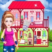 Doll House Cleaning Game for girls MOD + APK Doll House Cleaning Game for girls MOD + APK