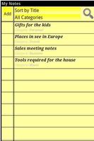 My Notes screenshot 1