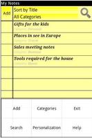 My Notes screenshot 2