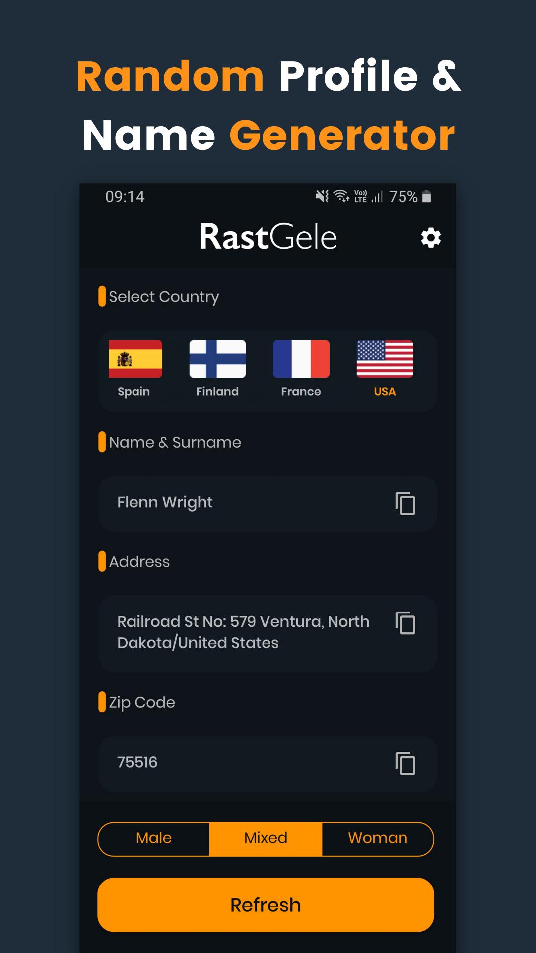 Random Name Generator All Languages Full Bio For Android Apk