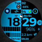 Digital Watch Face CUE122-icoon