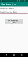 Referral Code Example پوسٹر