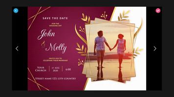 Wedding Invitation Card Maker اسکرین شاٹ 3