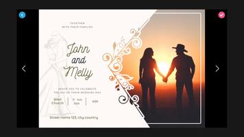 Wedding Invitation Card Maker imagem de tela 1