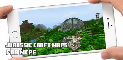 Maps Jurassic Craft World for MCPE Affiche