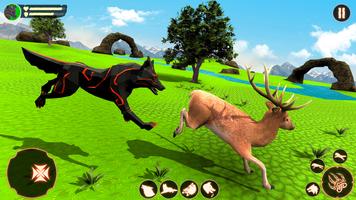 les jeux de loup 3d sim animal Affiche