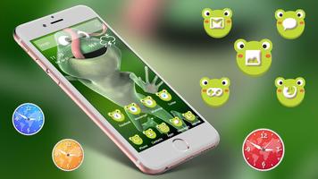 Cute Frog Theme Launcher Screenshot 1