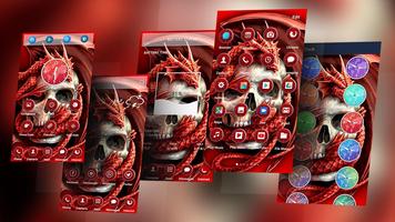 Skull Theme Launcher capture d'écran 3