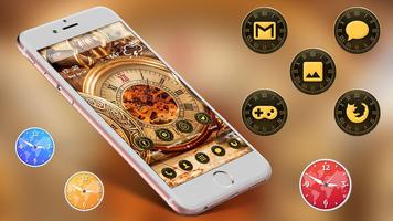 Vintage Clock Theme Launcher capture d'écran 1