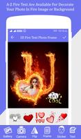 برنامه‌نما Fire Text Photo Frame عکس از صفحه