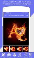 Fire Text Photo Frame plakat